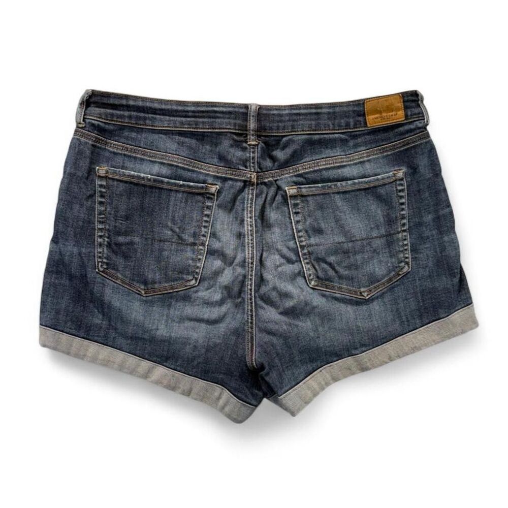 American Eagle Women's Blue and Navy Shorts - Picture 5 of 7